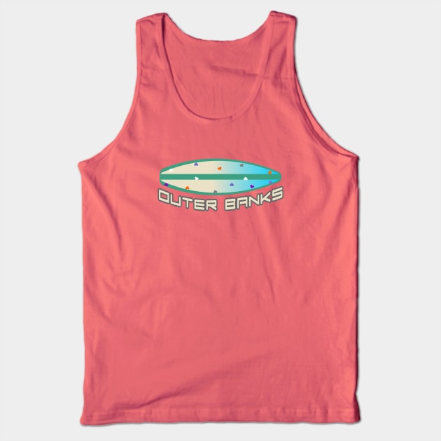 Outer banks north carolina surfing Tank Top by Oosters